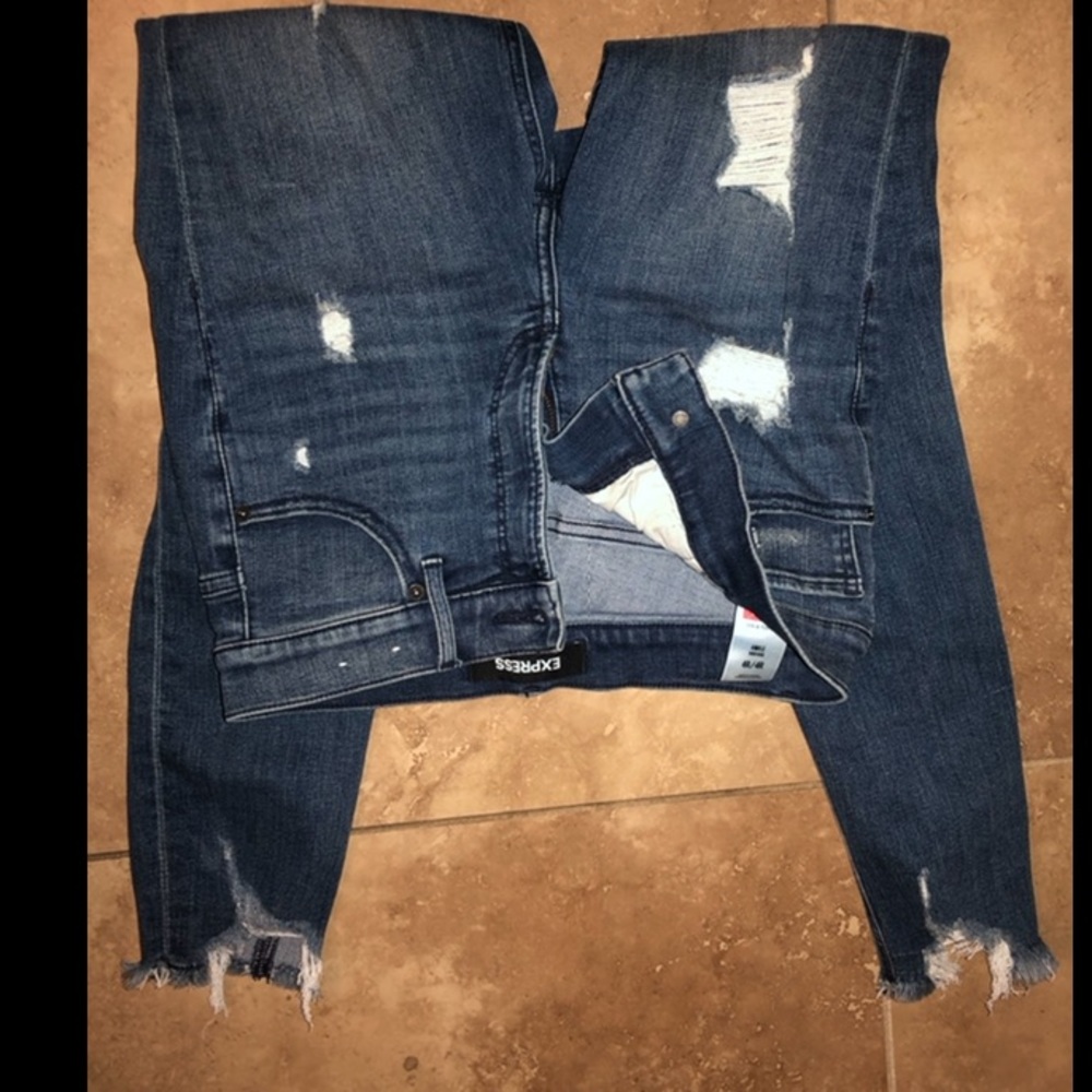 Darn Denim Highrise Skinny Jeans Express